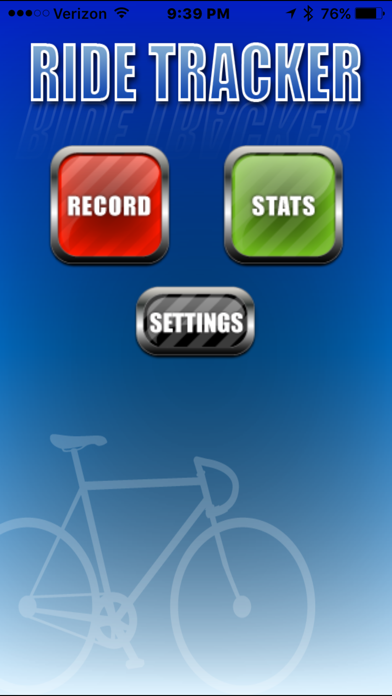 Bike Ride Tracker - GPS Bicycle Computer Screenshot 1