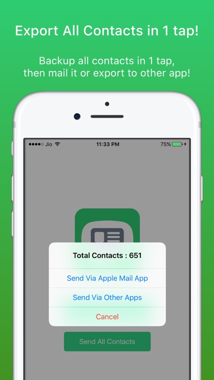 Contacts Via SMS: Send Contacts by SMS screenshot-4