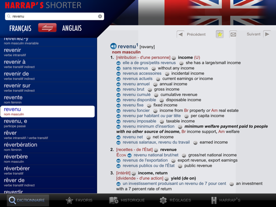 Screenshot #5 pour Dictionnaire Harrap's Shorter anglais-français