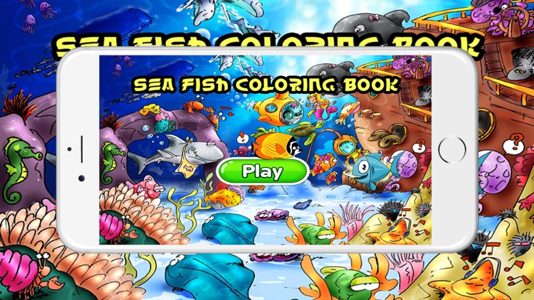 Sea Fish Coloring Book For Kids Toddler