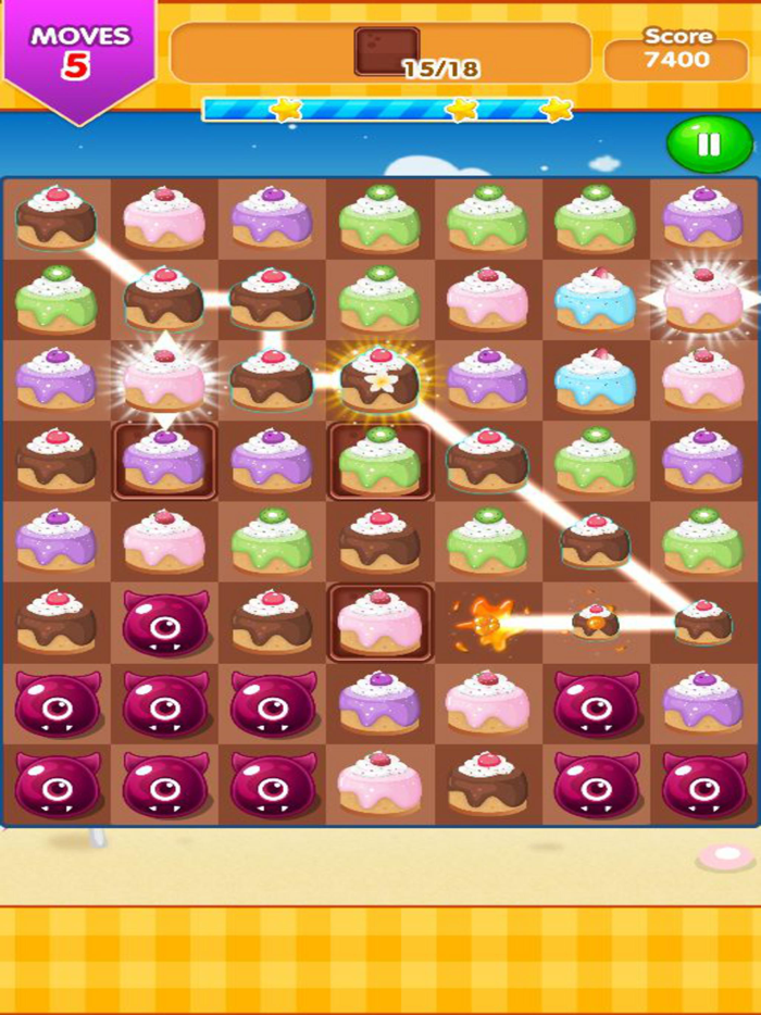 Cake Link Splash - Match Puzzle Mania
