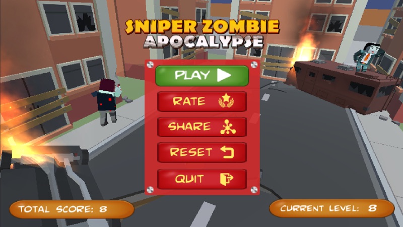 Sniper Zombie Apocalypse (Pixel Shooter) screenshot 1