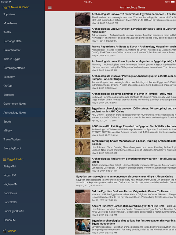Screenshot #5 pour Egypt News in English & Egyptian Music Radio
