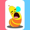 Sleepy Grub - Cartoon Sticker for Chatting