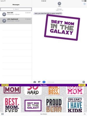 Mom Stickers for iMessageのおすすめ画像1