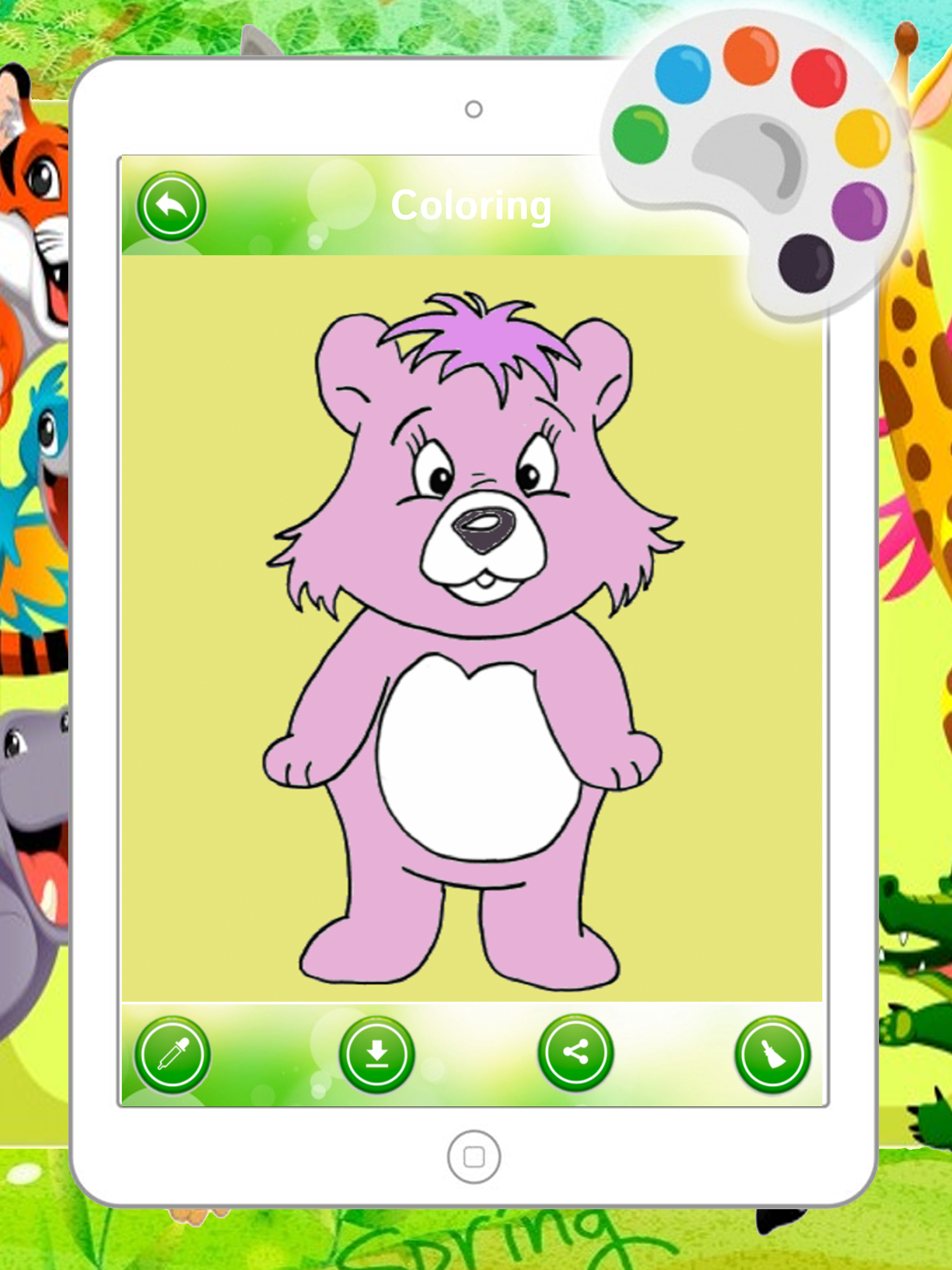Funny Animal Coloring Paint Kids Game
