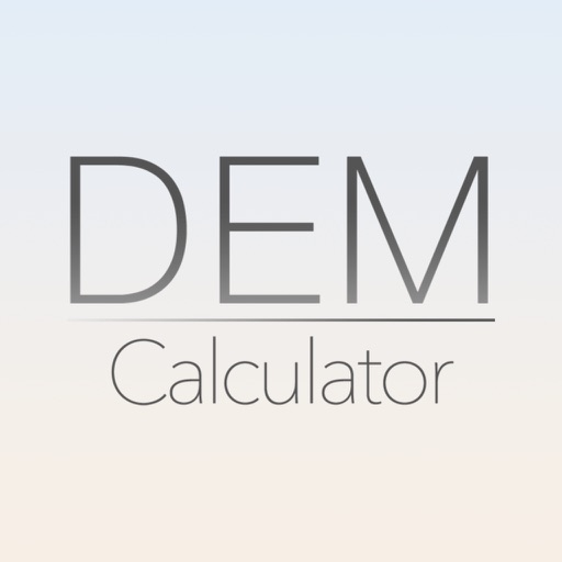 DEM Calculator iOS App