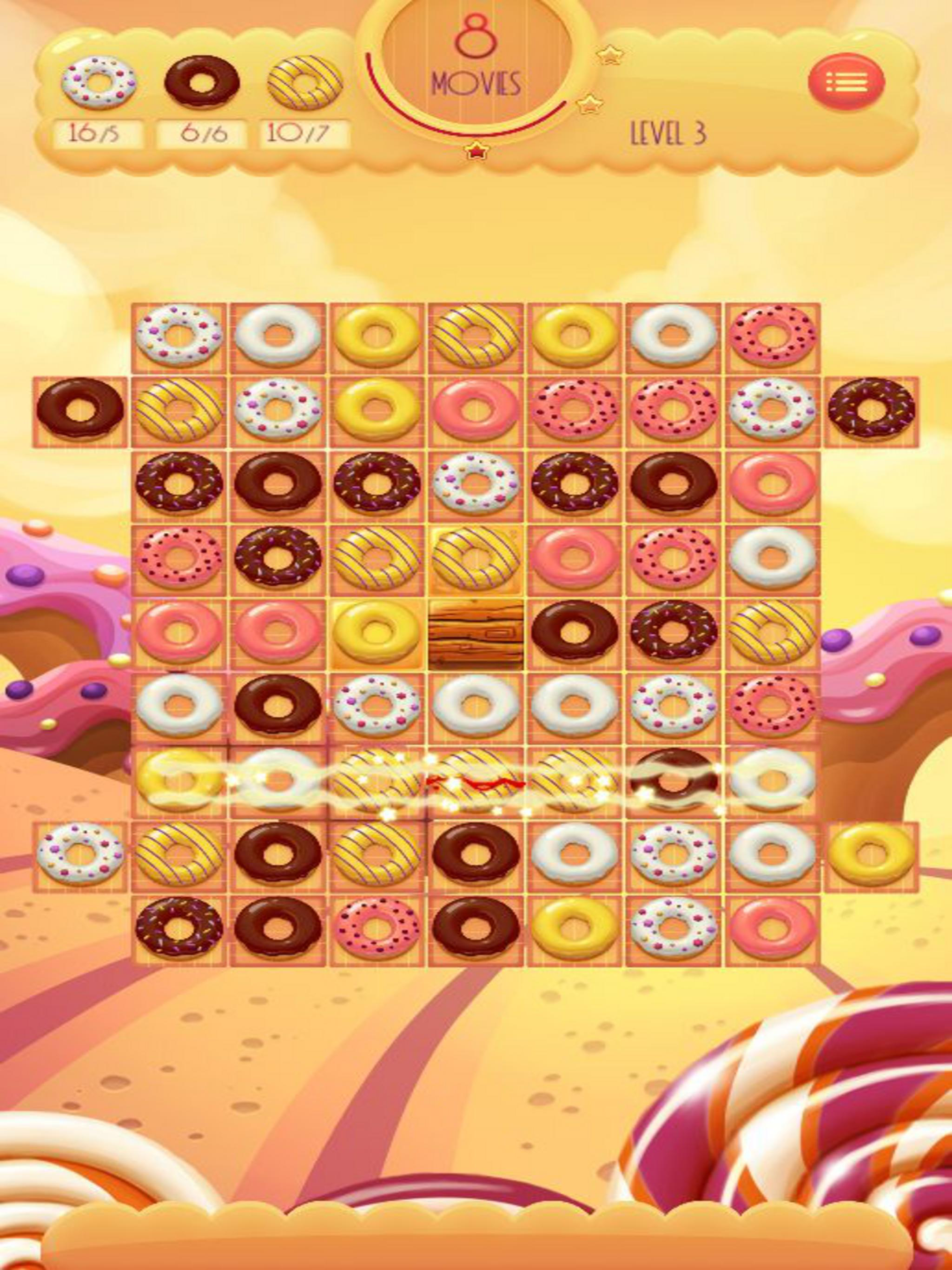 Donut Pop - Match 3 Game