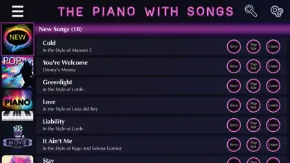 Screenshot 3 di 5 di Piano With Songs- Learn to Play Piano Keyboard App