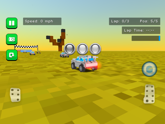Blocky Rally Racing iPad screenshot