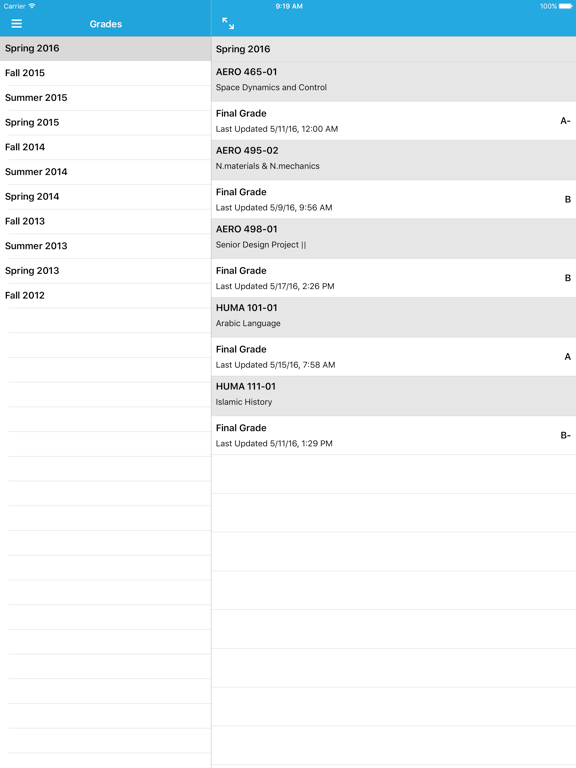 Khalifa University Mobile iPad screenshot