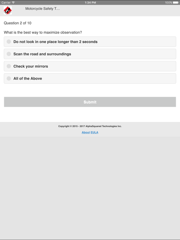 Screenshot #4 pour Motorcycle Safety Test