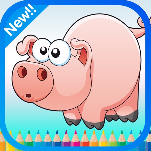 Animal Cute Coloring Page For Kids iOS App