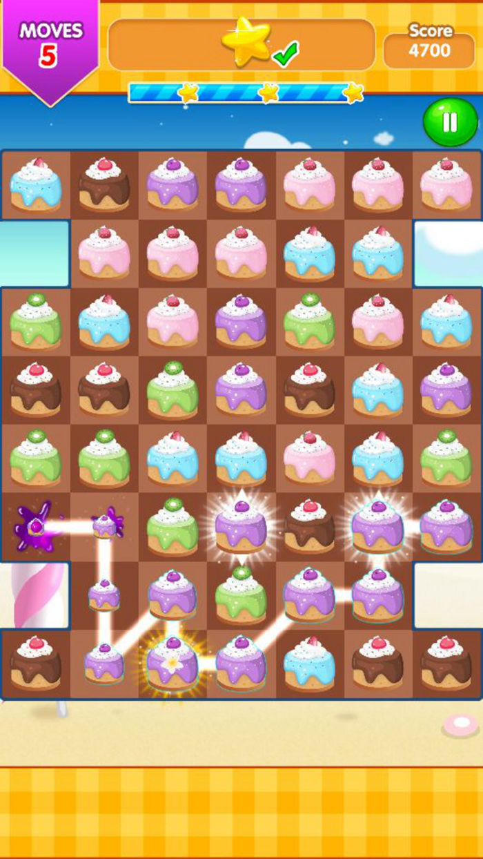Cake Link Splash - Match Puzzle Mania