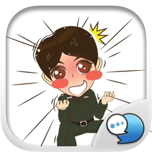 Soldier happy Stickers for iMessage icon