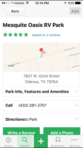 RV Parks screenshot