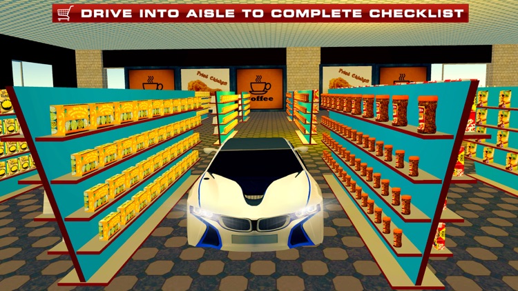 Supermarket Drive Through 3D – Shop in Car Sim