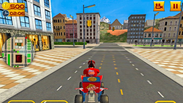 ATV Quad Bike Pizza Delivery