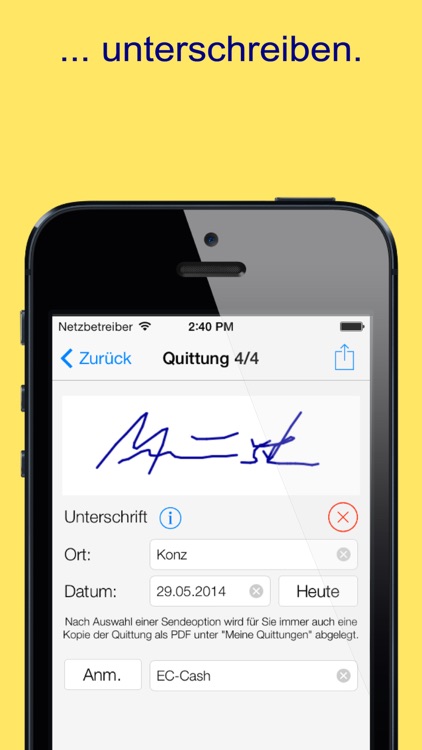 Quittung PLUS - Der Quittungsblock. screenshot-3