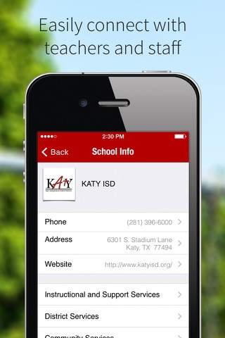 Katy ISD screenshot 2