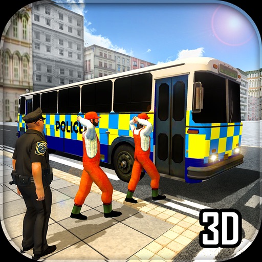 Police City Bus Prison Duty Simulator 2016 3D icon