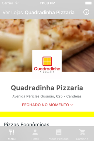 Quadradinha Pizzaria Delivery screenshot 2