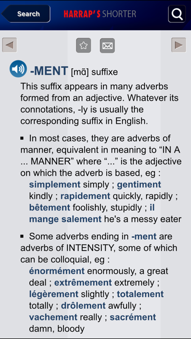 Harrap's Shorter dictionary Screenshot