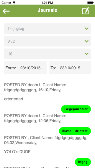 Validi Clinic system Screenshot