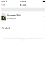 Reading List : keep track of your books screenshot