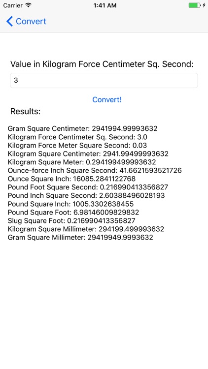 Moment of inertia converter