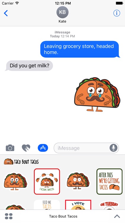 Taco Stickers for iMessage