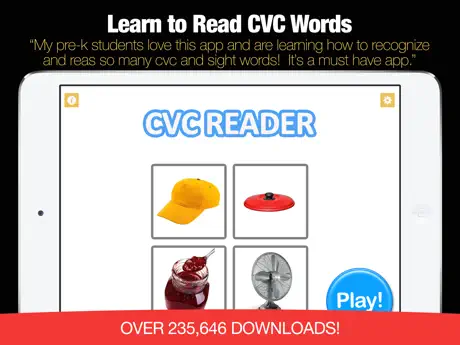 CVC Words Reader - Learn to Read 3 Letter Words