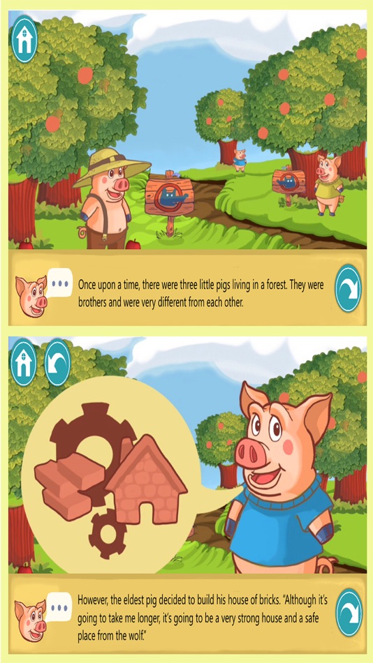 #3. Interactive three little pigs (iOS) 由: Intelectiva