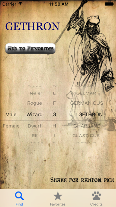 Fantasy Names for Cool Game Characters screenshot 2