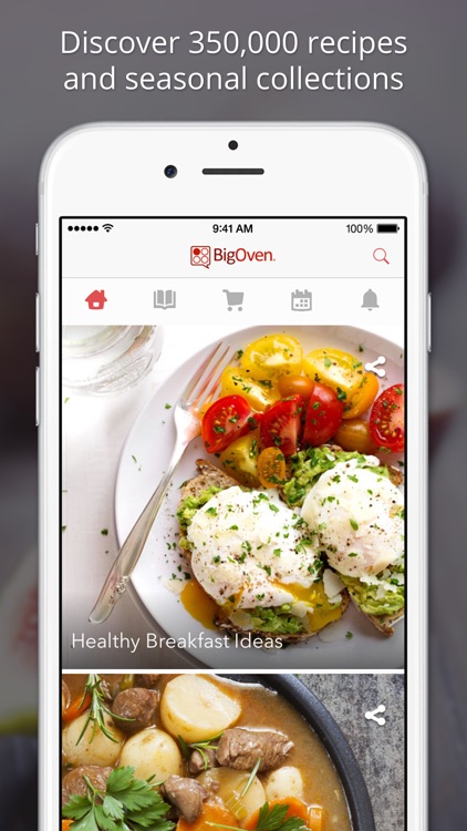 BigOven 350,000+ Recipes and Grocery List screenshot-0