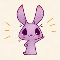 Purple Rabbit ! app icon - Stickers app for iPhone