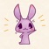 Purple Rabbit ! app icon - Stickers app for iPhone
