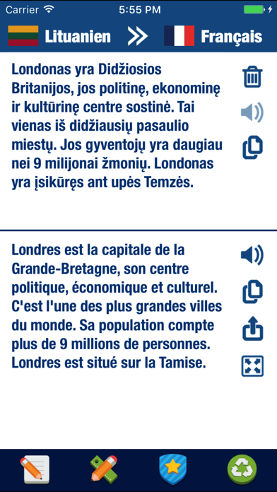 Screenshot #1 pour Traduction Français Lituanien