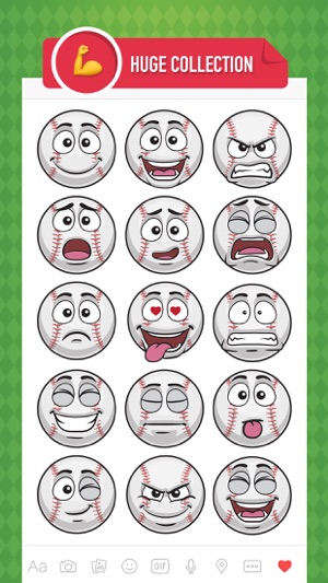 BaseMoji - baseball softball emoji & stickers 2017(圖2)-速報App