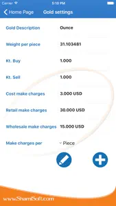 Gold Price By ShamiSoft screenshot #4 for iPhone