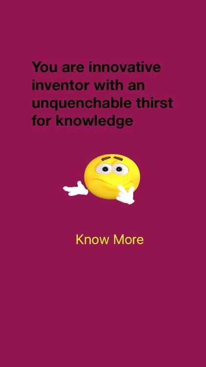 Personality predictor - Know your character