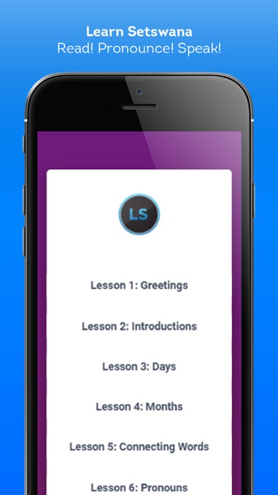 Learn Setswana iPhone screenshot