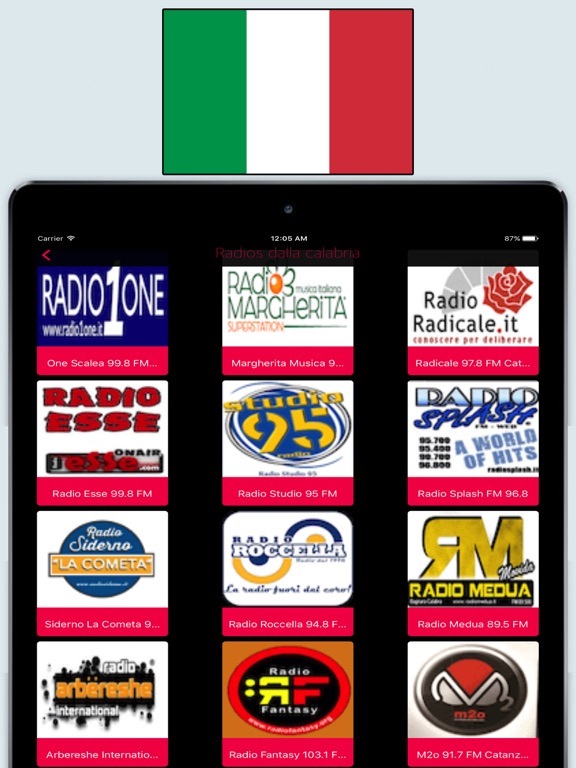 Radio Italy FM - Best Radios Stations Live Online iPad screenshot 4 - Music app