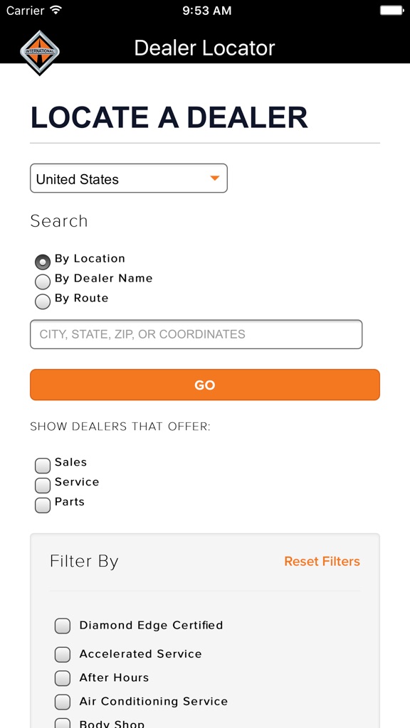 【图】International Dealer Locator(截图1) 【图】International Dealer Locator(截图1)
