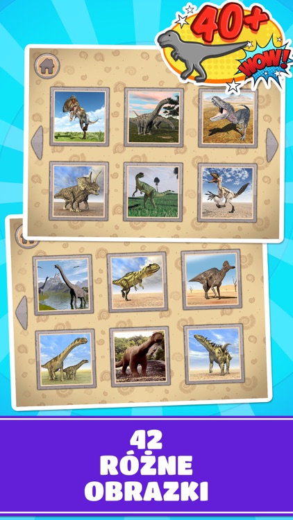 Dinozaury - Gry Puzzle dla Dzieci