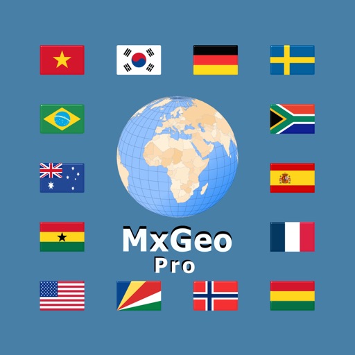 World atlas & world map MxGeo Pro