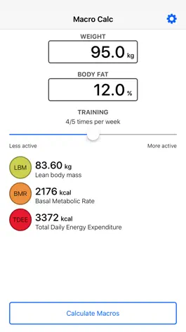 Game screenshot Macro Calculator for Bodybuilders & Powerlifters mod apk