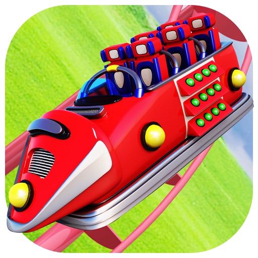 Fantasy World Roller Coaster Simulation 3D Icon