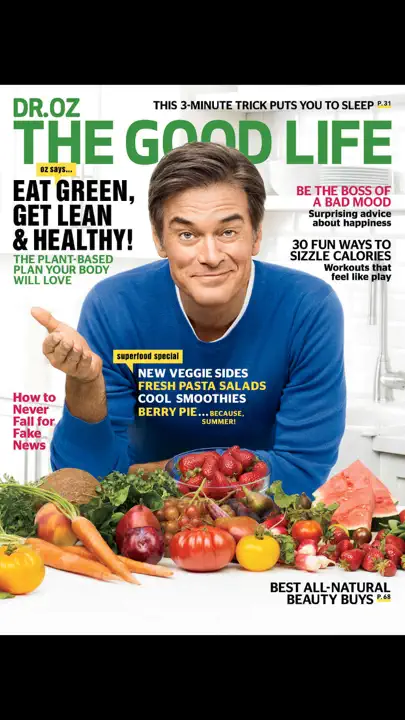 Dr. Oz The Good Life Magazine US iPhone Screenshot 1