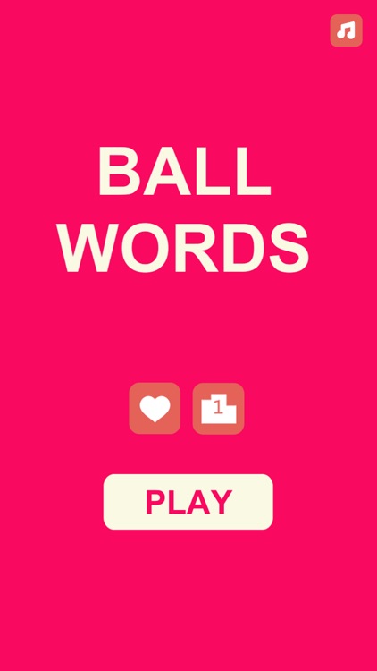Ball Up Down - Pop Words Search